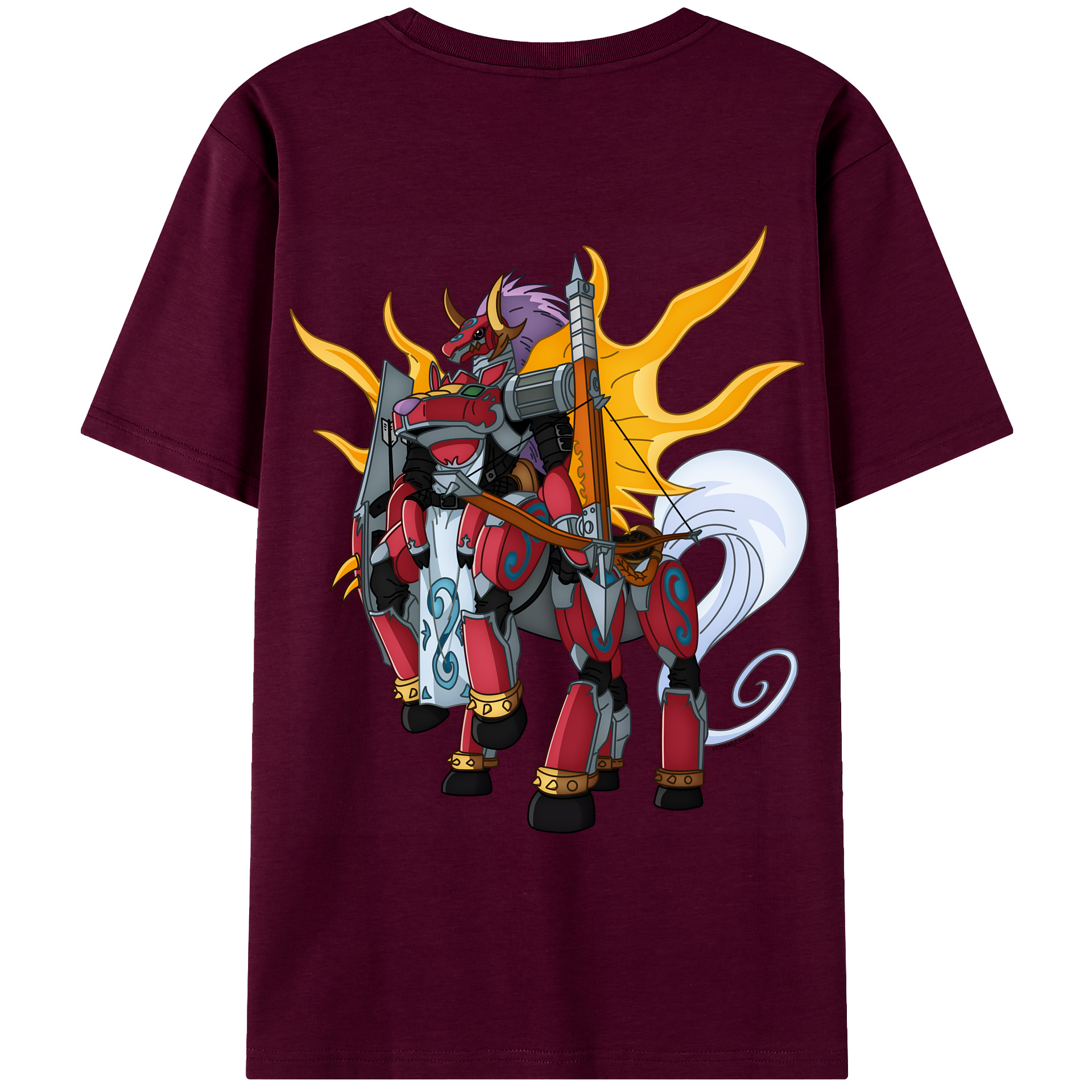 （画像用） Digimon デジタルモンスター/デジモン レディース半袖Tシャツ(バックプリント)